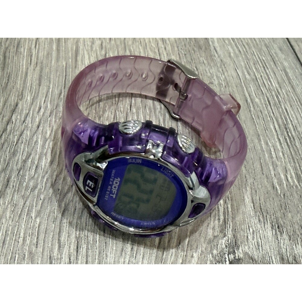 FMD Purple Digital Watch 36.5mm Women’s Girls New Battery